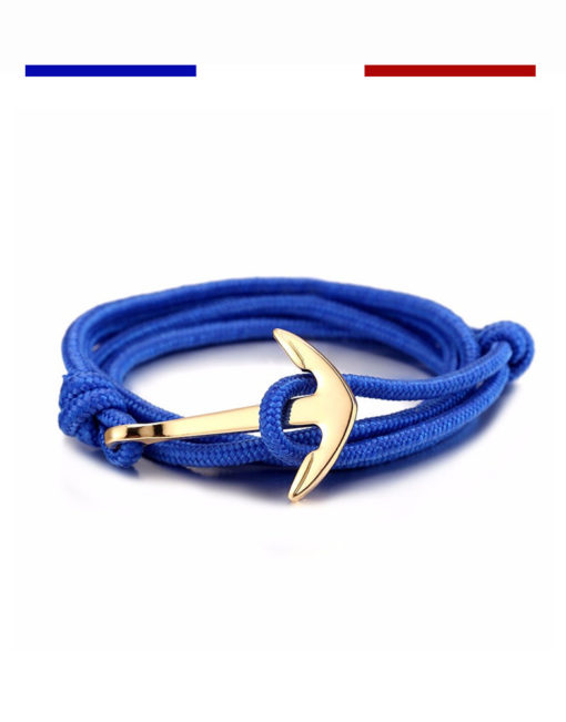 Bracelet ancre bleu navy pour enfant - Monzémaré Authentique